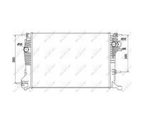 NRF 53136 Radiatore Raffreddamento Motore Per Renault Fluence L3 Megane III