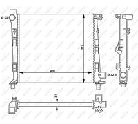 Radiatore, raffreddamento motore NRF 54717