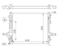 NRF 550019 Radiatore, Raffreddamento motore per VOLVO