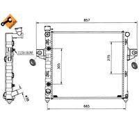 NRF 58112 Radiatore, Raffreddamento motore per JEEP