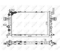 Radiatore, raffreddamento motore NRF 58178A