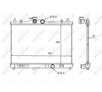 Radiatore, raffreddamento motore NRF 58236