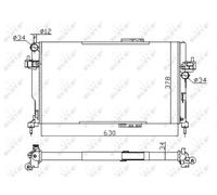 NRF 58282A Radiatore motore