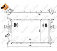NRF 58344 Radiatore motore