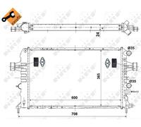 NRF 58355 Radiatore motore