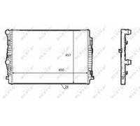 NRF 58392 Radiatore, Raffreddamento motore per AUDI,CUPRA,SEAT,SKODA,VW