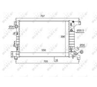 NRF 58504 Radiatore motore