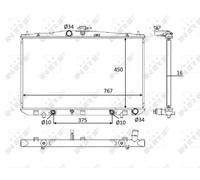 NRF 58610 Radiatore motore