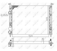 NRF 58656 Radiatore, Raffreddamento motore per FIAT