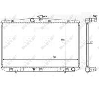 Radiatore Alette di raffreddamento saldate 59081 NRF per LEXUS RX
