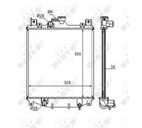 Radiatore, raffreddamento motore NRF 59083