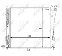 Radiatore, raffreddamento motore NRF 59087