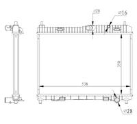 NRF 59317 Radiatore motore