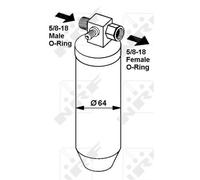 NRF Essiccatore per Peugeot 205 305 309