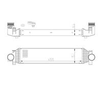 NRF Intercooler per Ford Focus Grand Kuga