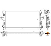 NRF Radiatore Acqua Radiatore Motore Alluminio per Fiat Ducato Scatola 250_