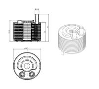 NRF Radiatore Olio per Nissan Murano Np300 Pathfinder