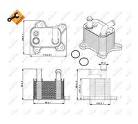 NRF Radiatore Olio per Opel Astra Corsa Meriva Mokka Haresh