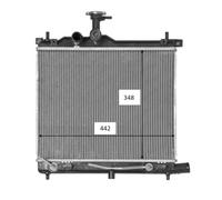 Radiatore Alette di raffreddamento saldate 58460 NRF per HYUNDAI i10 II i10 I