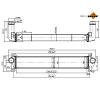 NRF Scambiatore Di Calore LLK Radiatore Per Jeep Cherokee 2.2 CRD 4x4 2.0