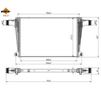 NRF Scambiatore Di Calore LLK Radiatore Per VW Touareg 3.0 TDI Audi Q8 Q7