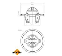 Termostato, refrigerante NRF 725016