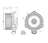 NRF Ventilatore Interno per Daihatsu Subaru Toyota