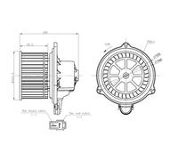 NRF Ventilatore Interno per Hyundai Elantra I30 Kia Ceed Pro