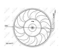 NRF Ventola Del Radiatore per Audi 100 80 A6 Cabriolet Coupè