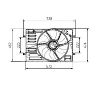 NRF Ventola Del Radiatore per Audi Cupra Seat Skoda