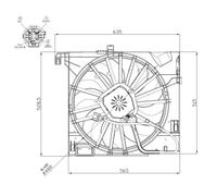 NRF Ventola Del Radiatore per Jaguar F-Tipo Xk