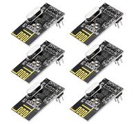 NRF24L01+ 2.4G Modulo Transceiver Wireless,QIQIAZI NRF24L01 Modulo Transceiver Radio Wireless RF PI ARM Modello Modulo di Comunicazione Wireless Aggiornamento Modulo -200M(6PCS)