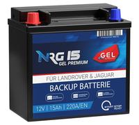 NRG Batteria Ausiliara 12V 15Ah GEL Auto Backup CX23-10C655-AC EK151