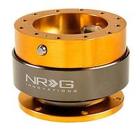 NRG Steering Wheel Quick Release Kit - Generation 2.0 - Rose Gold with Titanium Ring SRK-200RG by NRG Innovations