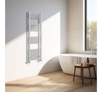 NRG - Termoarredo scaldasalviette cromato per bagno, 1400×400 mm, design dritto