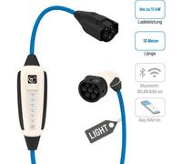 NRGkick 16A Light 10m Pure, Mobile Wallbox 11kW - Stazione di Ricarica Portatile 16A per Auto elettriche, Compatibile con Tutti i Veicoli EV