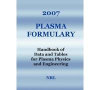 Nrl J D Huba 2007 Plasma Formulary - Handbook of Data and Tables for (Tascabile)