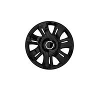 NRM Copricerchi Supernova Coprimozzi Set completo 4 elementi (Laccato nero, 15")