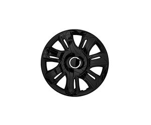 NRM Copricerchi Supernova Coprimozzi Set completo 4 elementi (Laccato nero, 15")