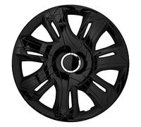 NRM Copricerchi Supernova Coprimozzi Set completo 4 elementi (Laccato nero, 16")