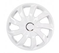 Copricerchi coprimozzi verniciati bianchi NRM STIG 4 pezzi 15''