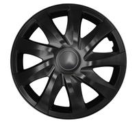 NRM Draco Coprimozzi 15'' Nero Opaco Set 4 Pezzi Universali