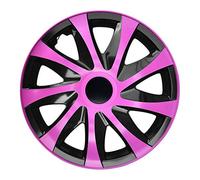 NRM ko241 Copricerchi Draco CS, Nero/Rosa, 13 Pollici, Set da 4