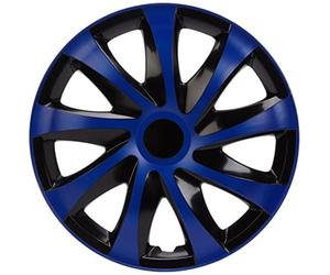 NRM KO252 - Copricerchi Draco CS 16”, Set da 4, Colore: Nero/Blu