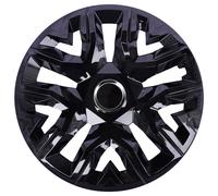 NRM Perfecto 15'' Coprimozzi Universali Nero Laccato Set 4