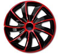NRM Quad Bicolor Coprimozzo universale 1 pezzo (rosso/nero, 16")