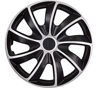 Copricerchi QUAD BICOLOR CS nero e argento set 4 pezzi 17"