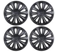 NRM, set di cerchioni universali, robusti, colore nero opaco, 4 pezzi