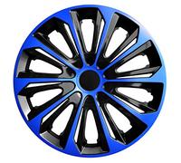NRM Strong Duo - Set di 4 copricerchi (15", blu/nero, plastica ABS)