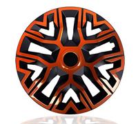 NRM The Best - Copricerchi bicolore in rame e nero, 16 pollici, per cerchioni in acciaio, set da 4 pezzi, colore: Rame/Nero